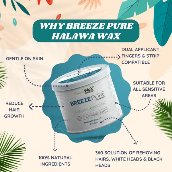 Breeze Pure Organic Halawa Finger Wax 225 Gram