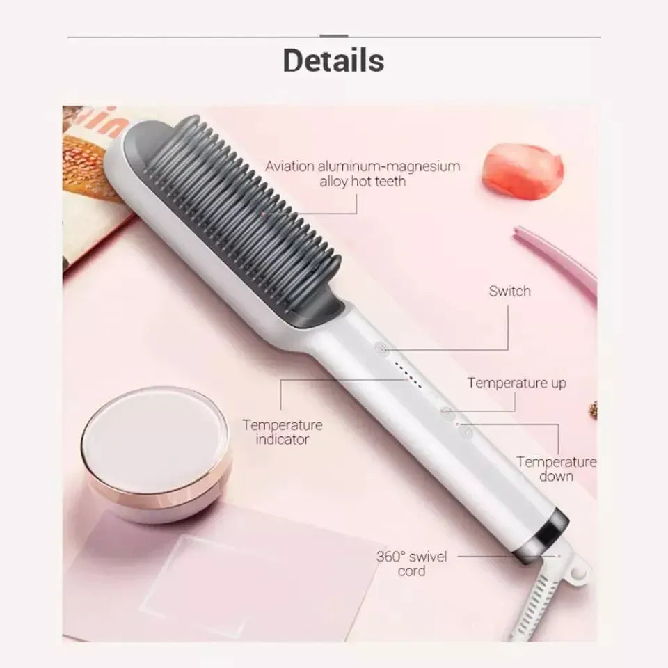 Frizz Free Hair In 39S Auto Off Ceramic Straightening Brush