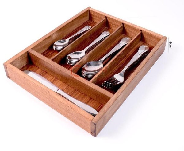 Wood Utensil Holder & Organizer