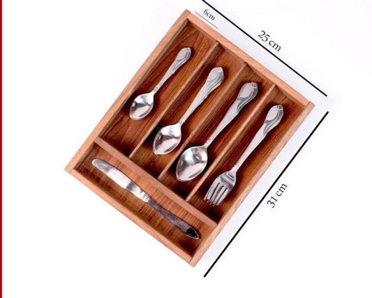 Wood Utensil Holder & Organizer