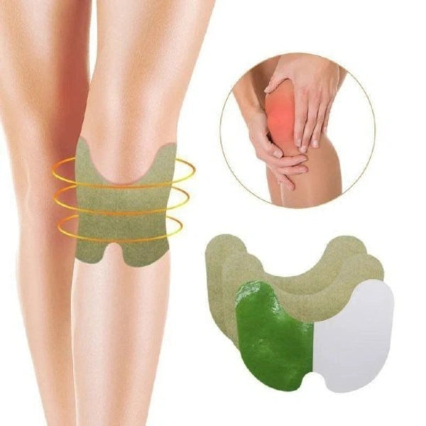 10 PCS Herbal Knee Pain Relief Patches Extra Strength Heat Therapy