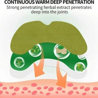 10 PCS Herbal Knee Pain Relief Patches Extra Strength Heat Therapy