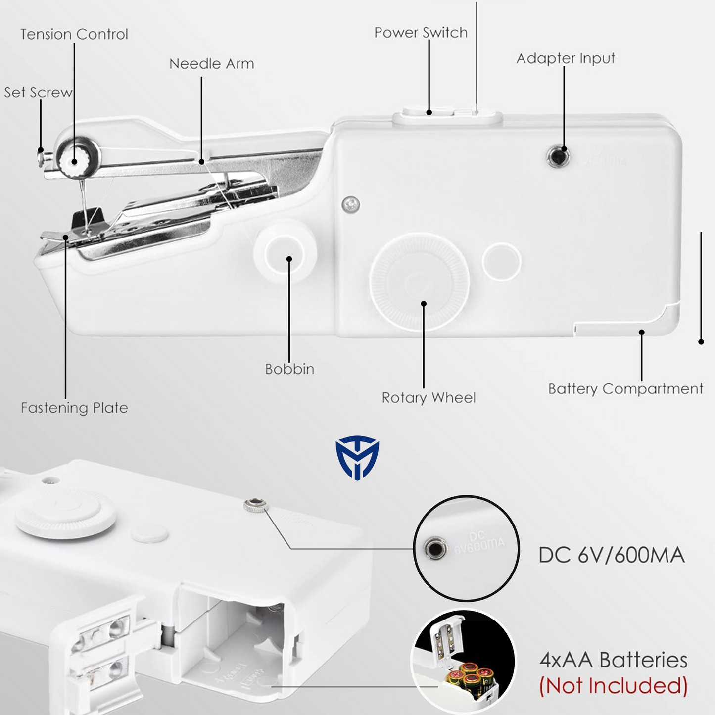 Mini Handheld Sewing Machine + Sewing Kit Free